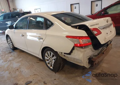 2015 Nissan Sentra Fe+ S/S/Sl/Sr/Sv z USA, uszkodzony, nr VIN 3N1AB7AP3FL656274